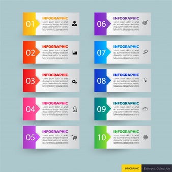 10 steps infographic template