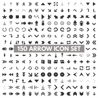150 arrow icons