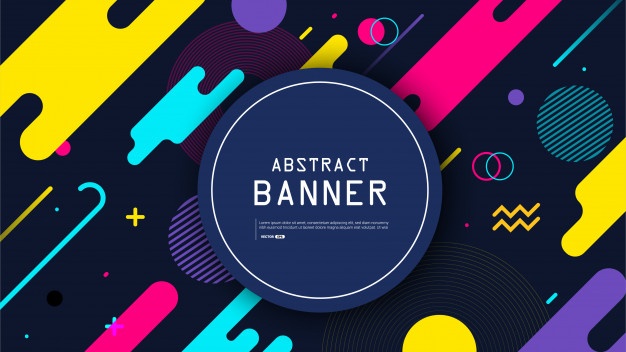 Abstact banner with modern background
