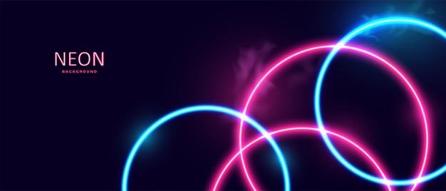 Abstract glowing neon lights background