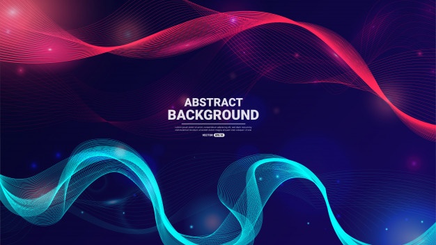 Abstract particles background.