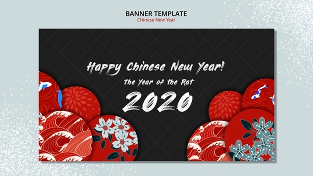 Banner template for chinese new year