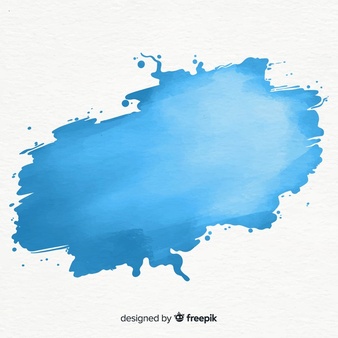 Blue watercolor splash