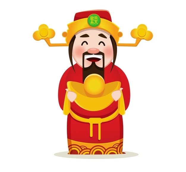 Chinese god of wealth. chinese new year