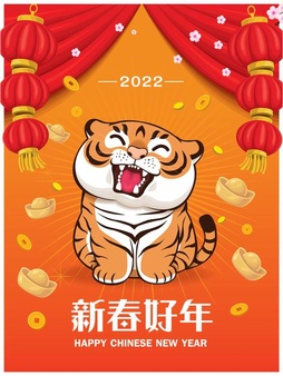 Chinese new year designchinese translates happy lunar year