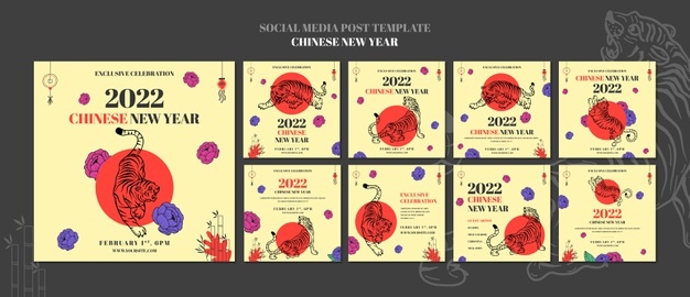 Chinese new year social media posts