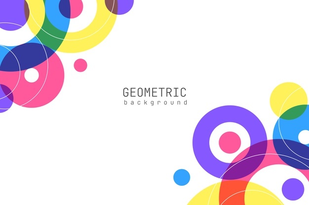 Colorful geometric design background design