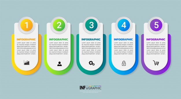Colorful infographic template