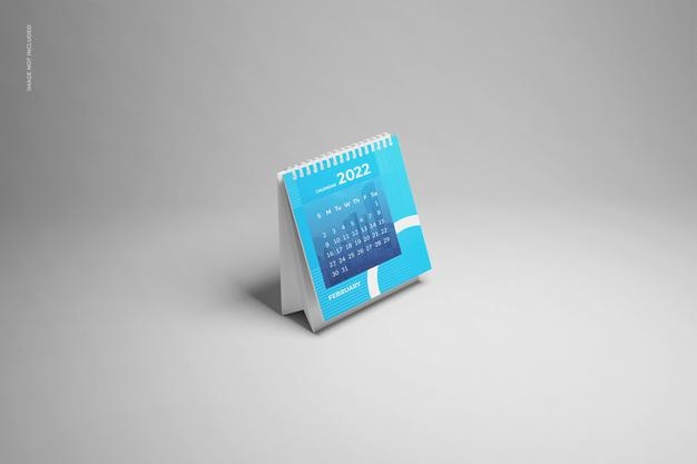 Desk calendar mockup
