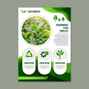 Environment flyer vertical template