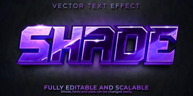 Esport text effect, editable game and neon text style