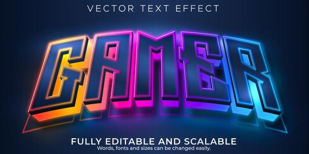 Gamer text effect