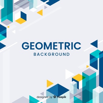 Geometric corners background