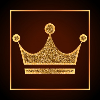 Golden grunge crown