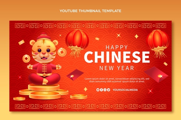 Gradient chinese new year youtube thumbnail