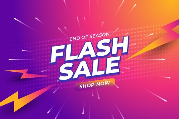 Gradient flash sale background