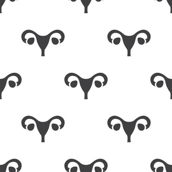 Gynecology, vector seamless pattern, editable can be used for web page backgrounds, pattern fills