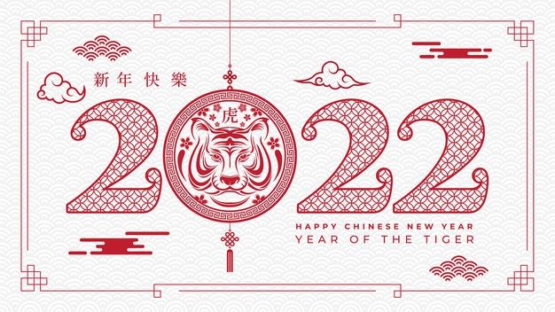 Happy new year chinese new year 2022 year of the tiger