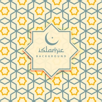 Islamic yellow stars background