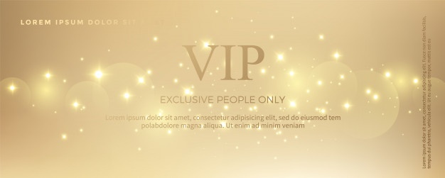 Luxury golden invitation card template