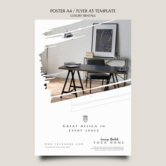 Luxury rental print template