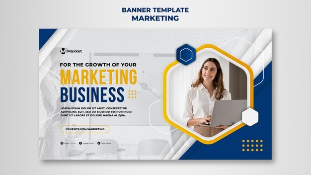 Marketing business banner template