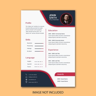 New professional resume template design
