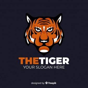 Serious tiger logo